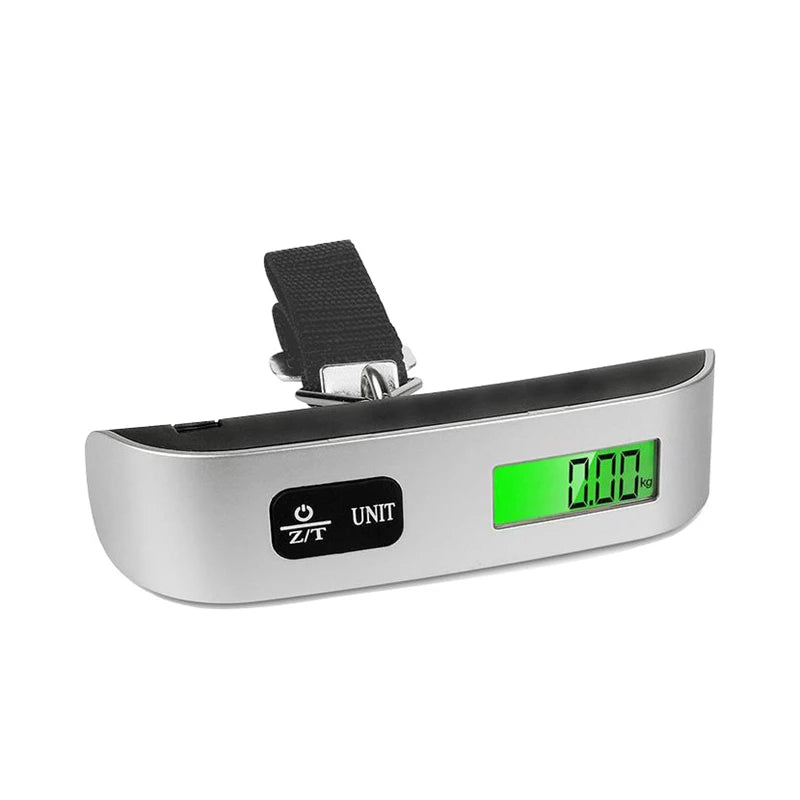 Digital Bagagevåg med LCD-skärm – Portabel Resvåg upp till 50 kg / 110 lb