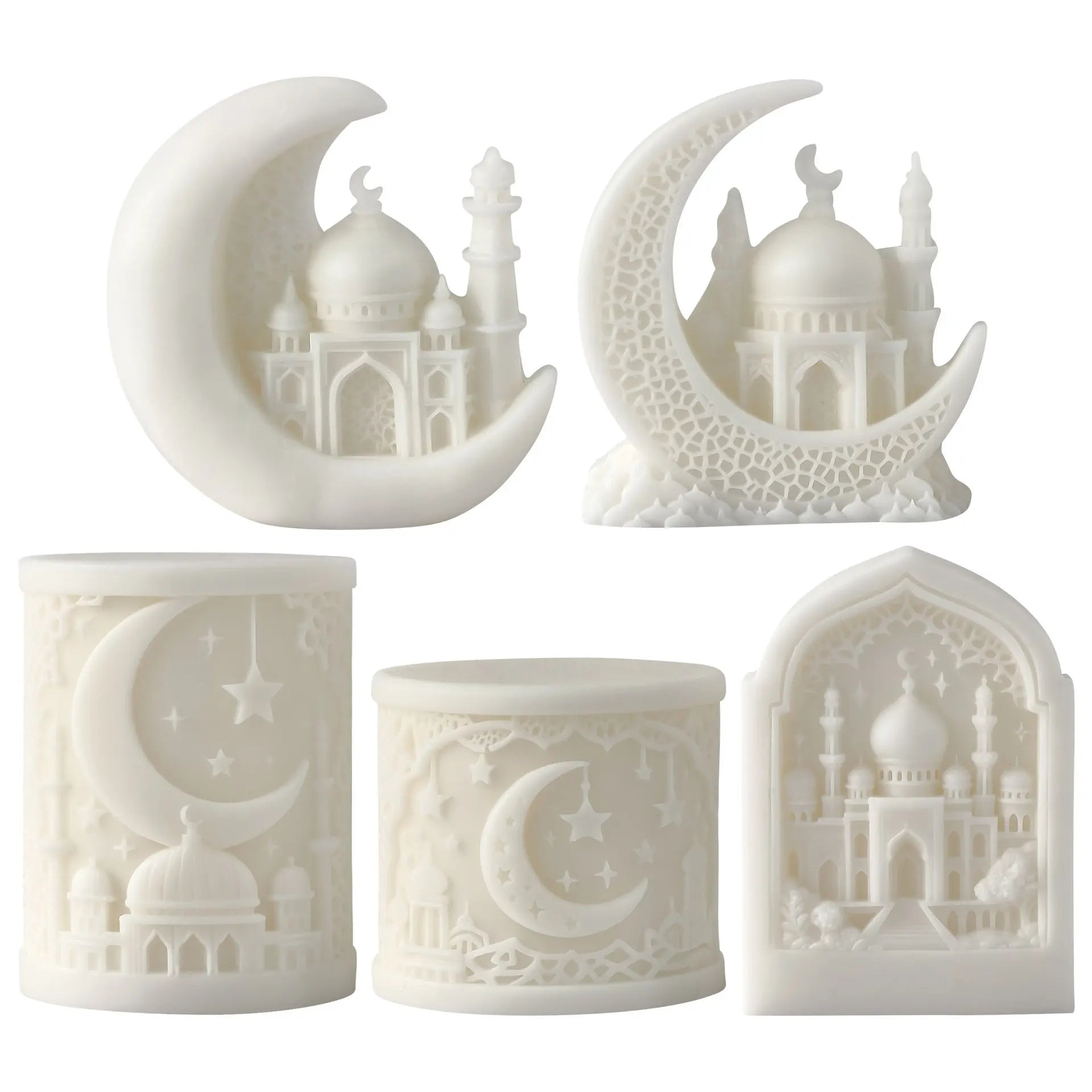 Star & Moon Silicone Mold – DIY Aromatherapy Candle Mold för Heminredning & Hantverk