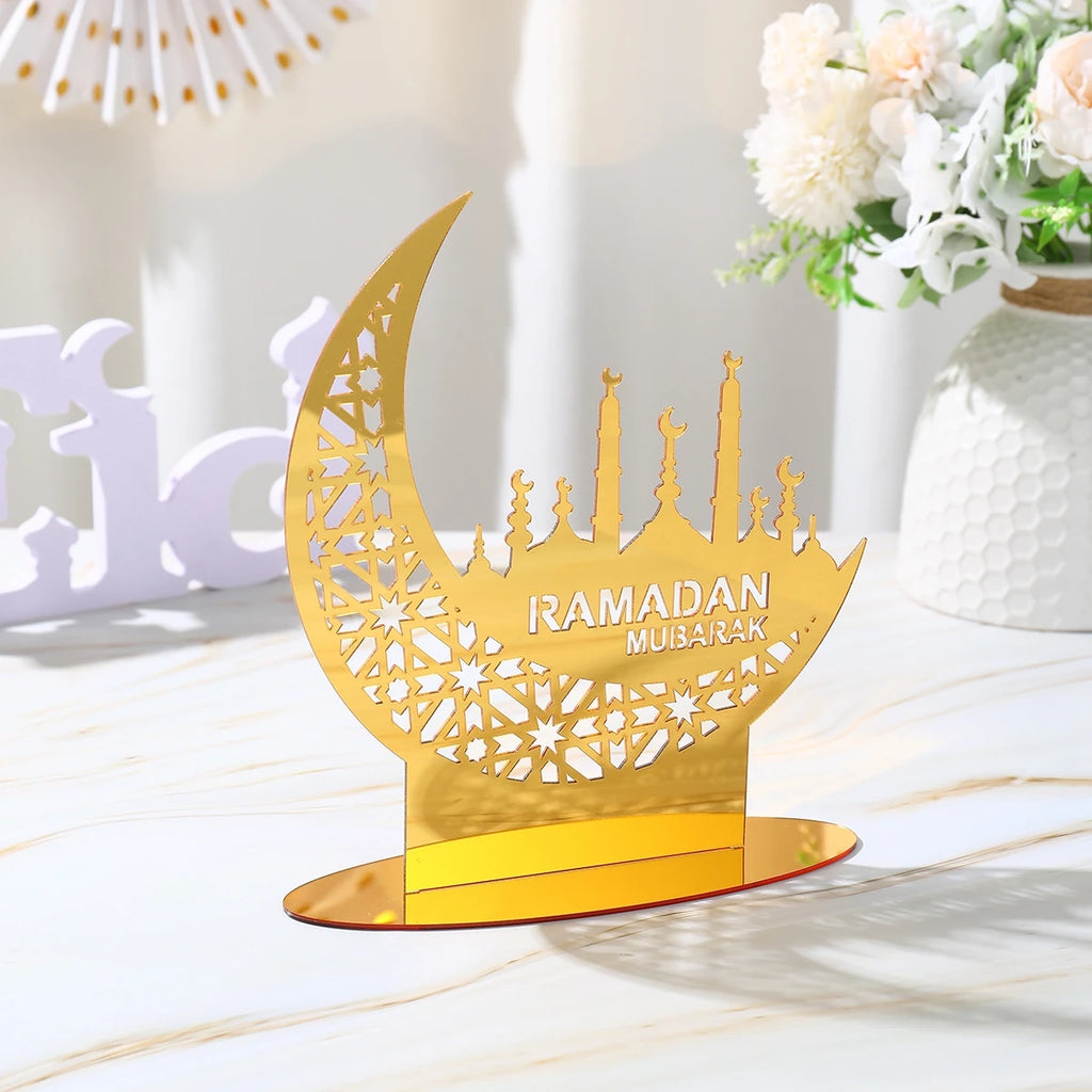 Ramadan Brickbord i Akryl – Centerpiece Fat för Eid Mubarak