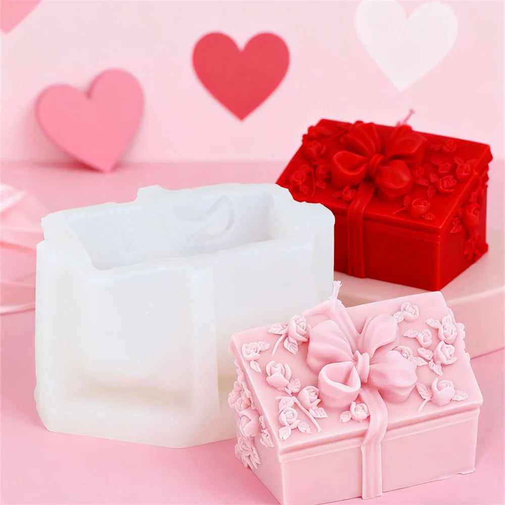 Rose Envelope Candle Mold – Silikonform för Ros, Brev & Resin | Perfekt för Ljusstöpning, Dekoration & Gåvor