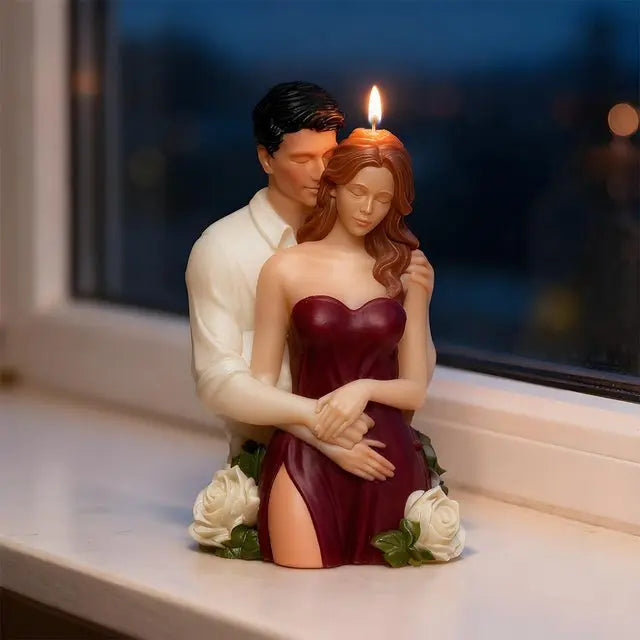 Romantisk 3D Ljusstöpselform – Ängelpar för Alla Hjärtans Dag | DIY Doftljus & Dekoration