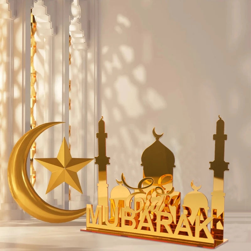 Ramadan Brickbord i Akryl – Centerpiece Fat för Eid Mubarak