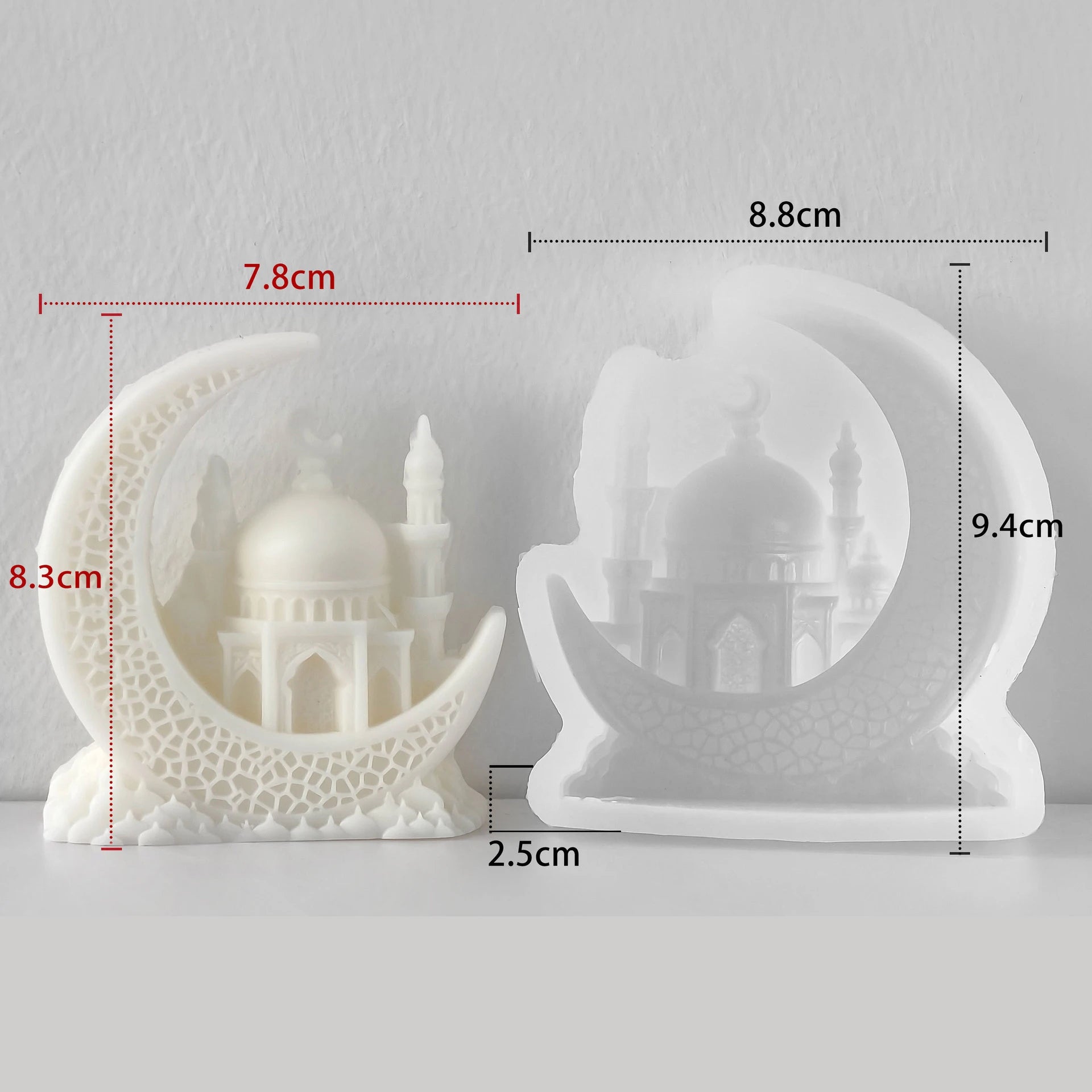 Star & Moon Silicone Mold – DIY Aromatherapy Candle Mold för Heminredning & Hantverk