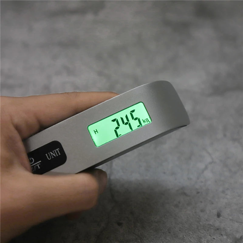 Digital Bagagevåg med LCD-skärm – Portabel Resvåg upp till 50 kg / 110 lb