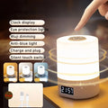 Uppladdningsbar LED Nattlampa med Timer & Touch – Dimbar Bordslampa för Sovrum & Barnrum