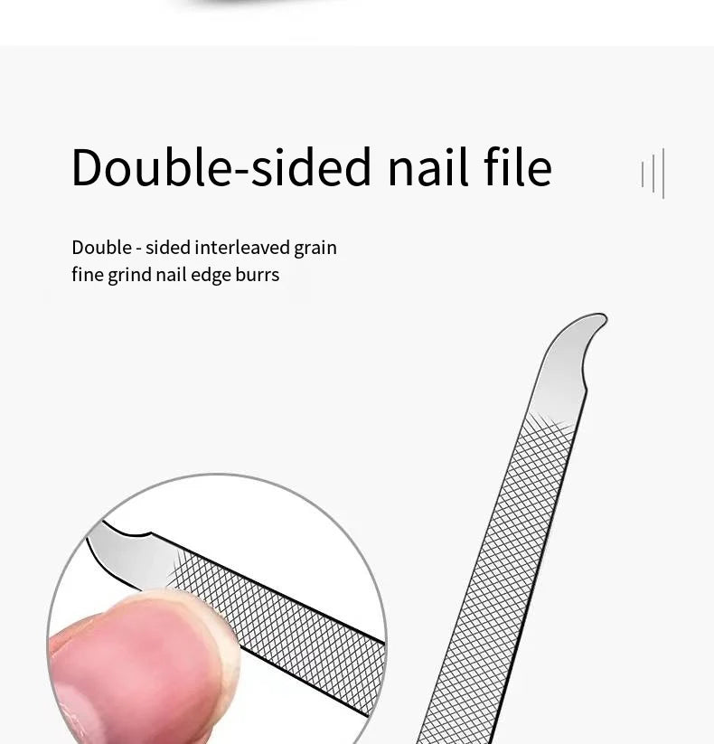 Nagelklipparset i Rostfritt Stål – 6-delars Manikyrset för Herr & Dam