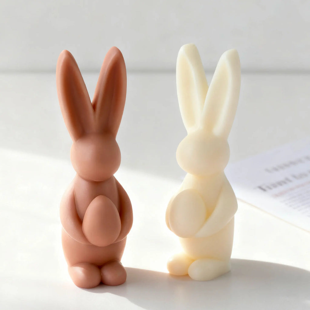 DIY Easter Bunny Egg Silicone Mold – Högkvalitativ Silikonform för Ljusstöpning, Resin, Tvål & Choklad