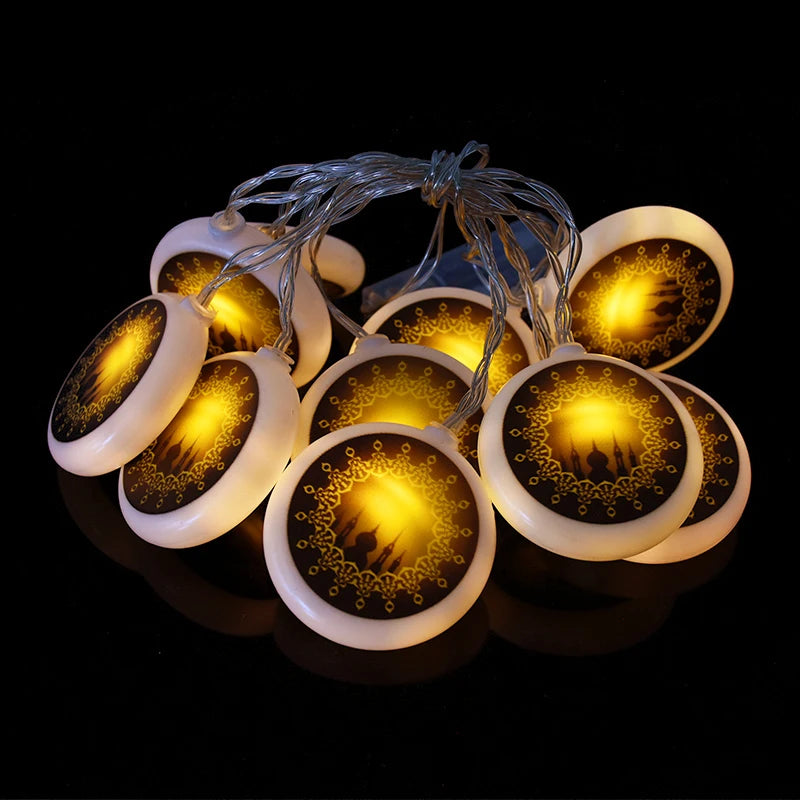LED-slingor Måne och Stjärna – Eid Mubarak & Ramadan Dekoration