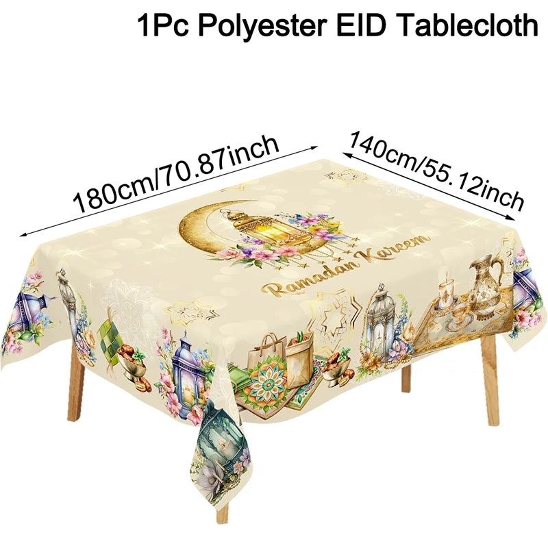 Ramadan Bordsduk – Eid Mubarak Dekoration
