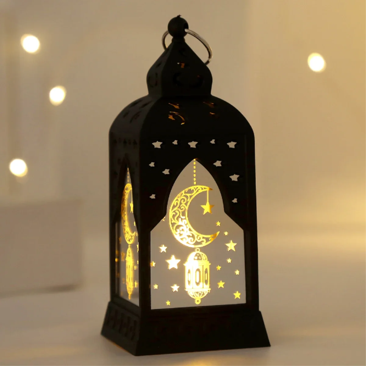 Ramadan LED Lykta Måne & Stjärna – Eid Mubarak Dekoration för Hemmet