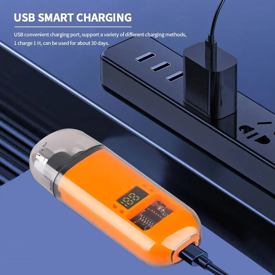 2-in-1 Elektrisk Näshårstrimmer & Öronhårstrimmer – Smärtfri, Uppladdningsbar & Portabel