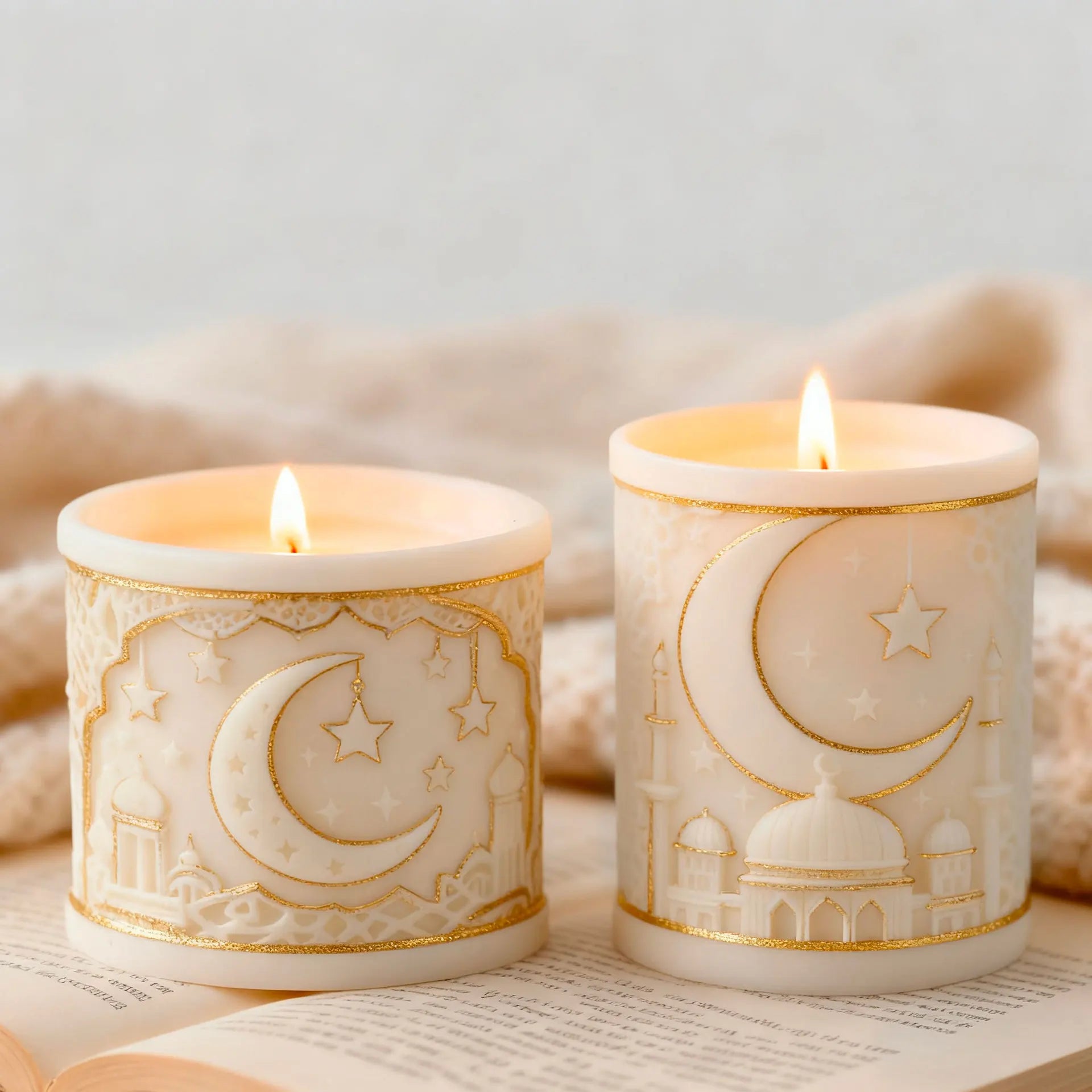 Star & Moon Silicone Mold – DIY Aromatherapy Candle Mold för Heminredning & Hantverk