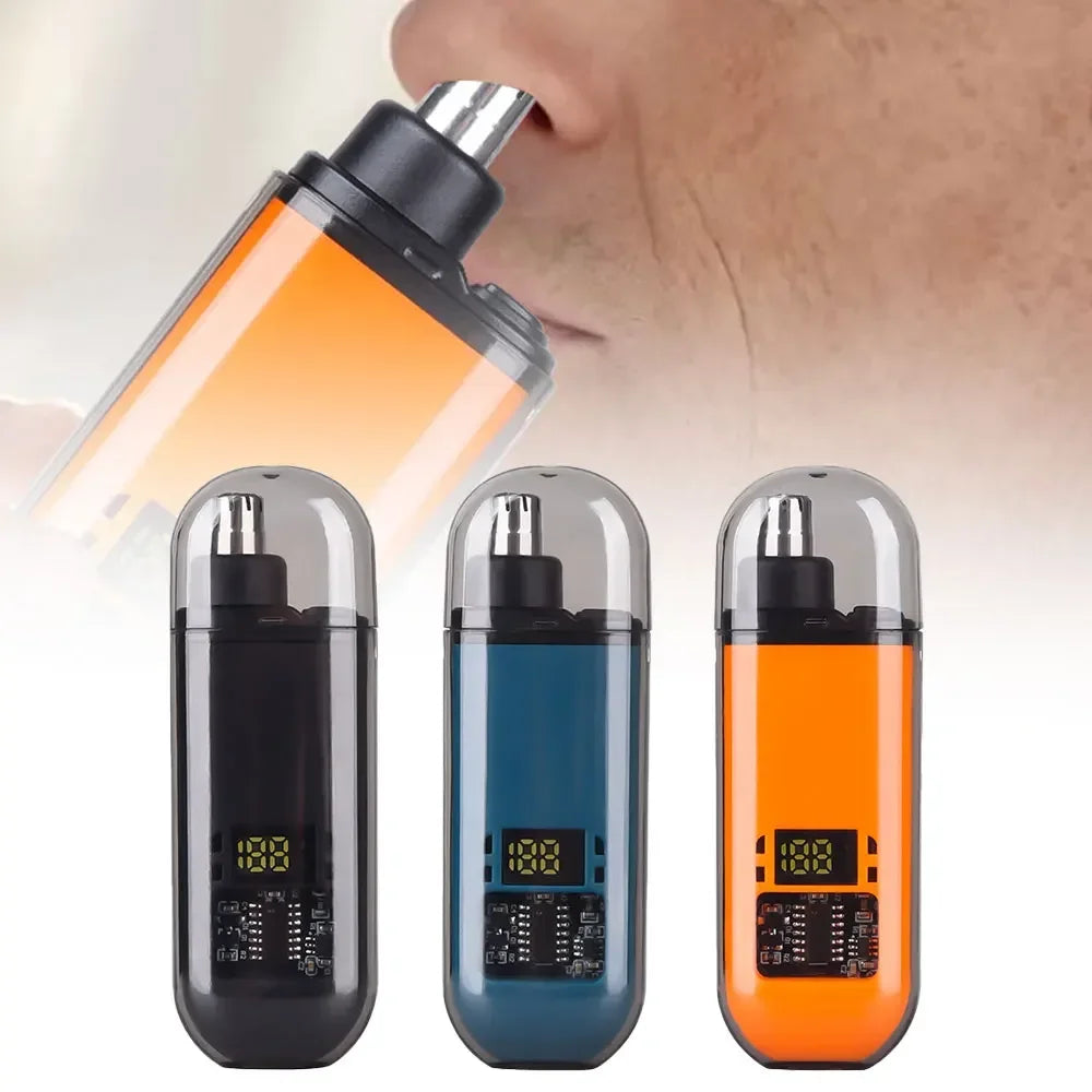 2-in-1 Elektrisk Näshårstrimmer & Öronhårstrimmer – Smärtfri, Uppladdningsbar & Portabel