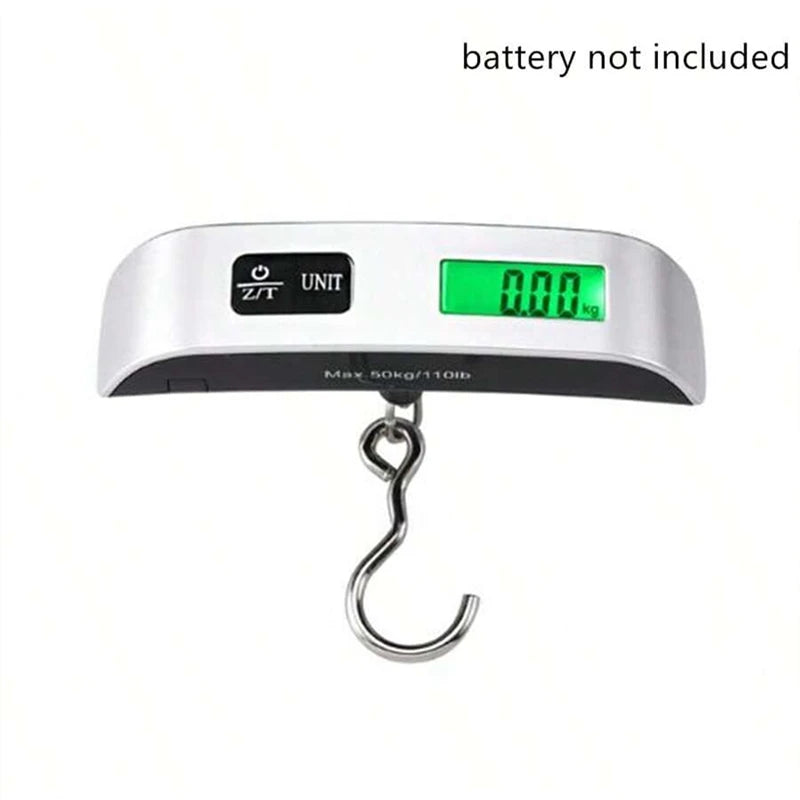 Digital Bagagevåg med LCD-skärm – Portabel Resvåg upp till 50 kg / 110 lb
