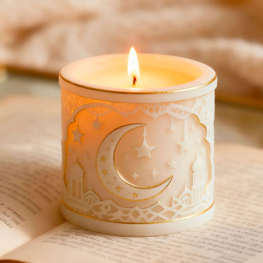 Star & Moon Silicone Mold – DIY Aromatherapy Candle Mold för Heminredning & Hantverk