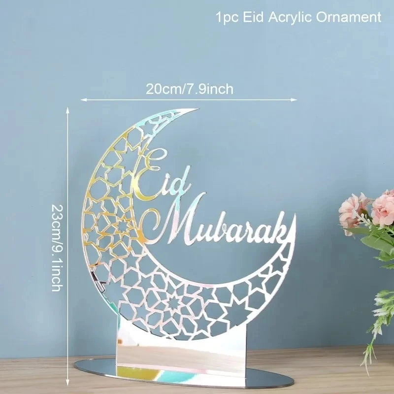 Ramadan Brickbord i Akryl – Centerpiece Fat för Eid Mubarak