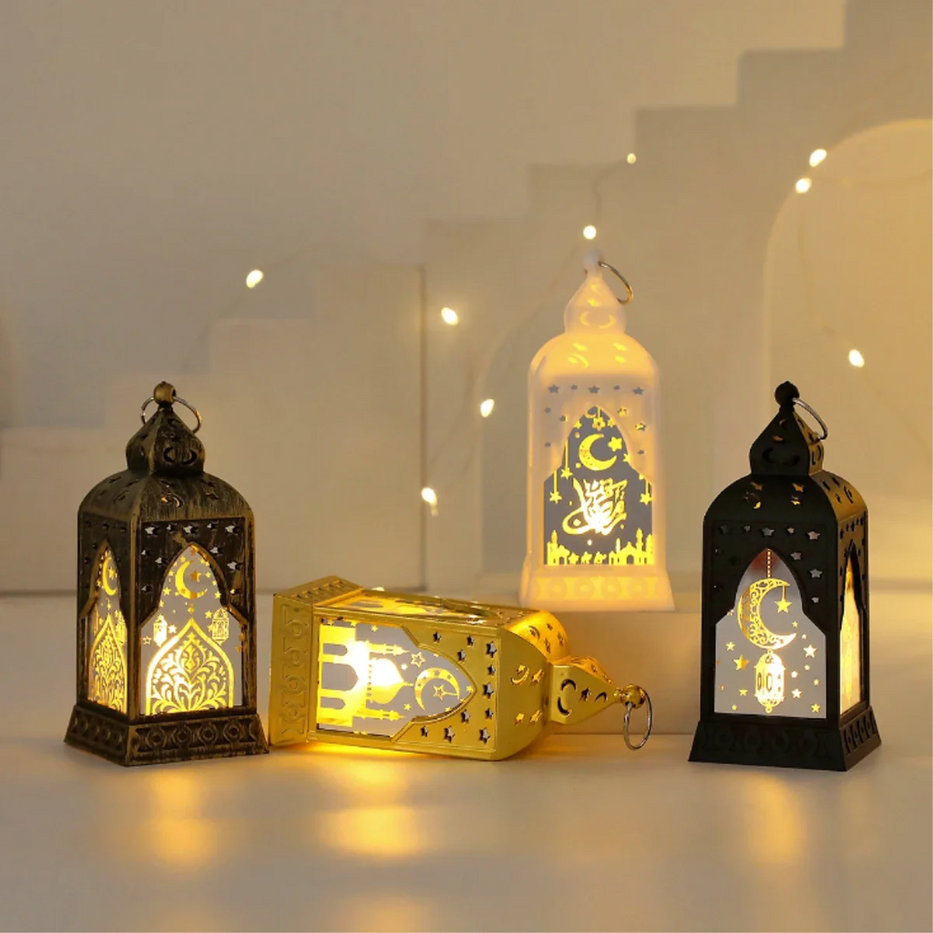 Ramadan LED Lykta Måne & Stjärna – Eid Mubarak Dekoration för Hemmet