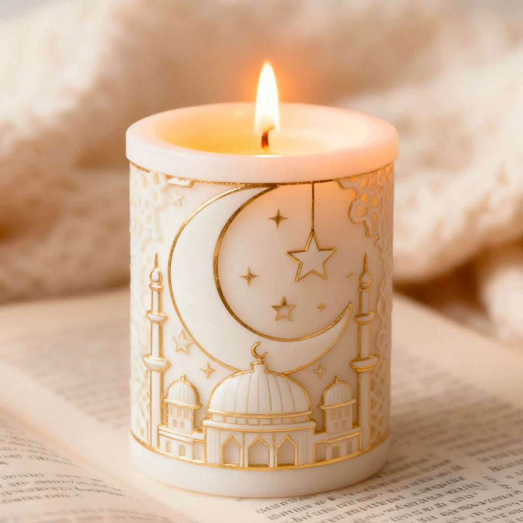 Star & Moon Silicone Mold – DIY Aromatherapy Candle Mold för Heminredning & Hantverk