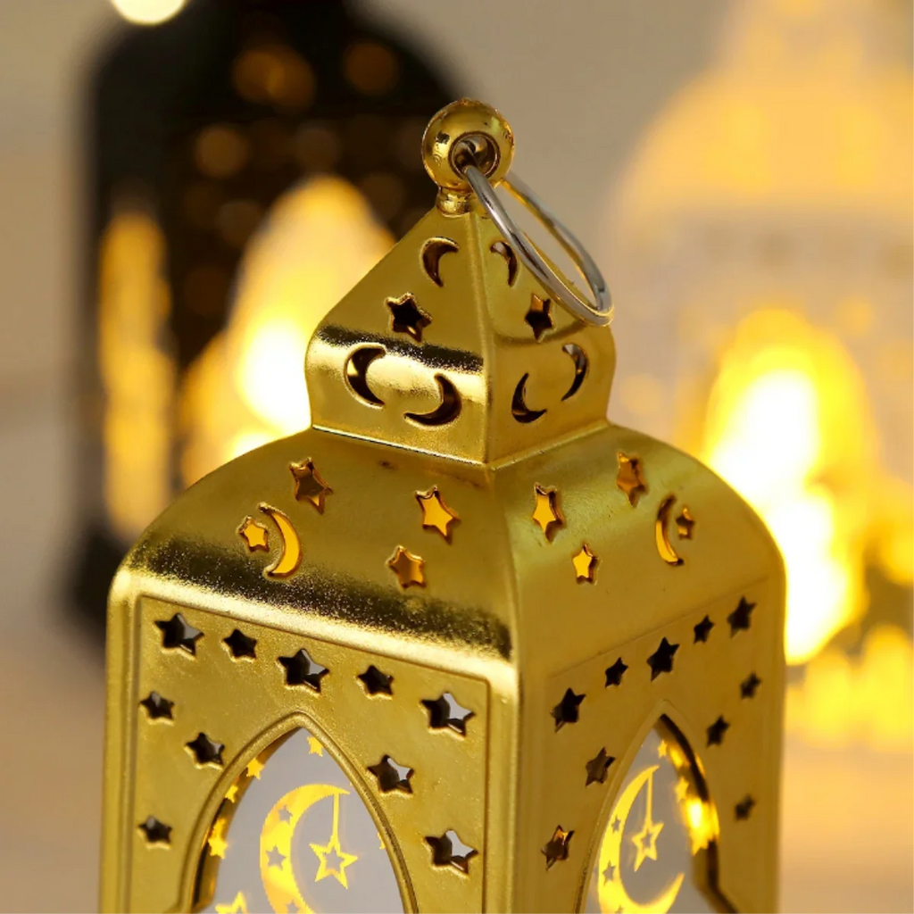 Ramadan LED Lykta Måne & Stjärna – Eid Mubarak Dekoration för Hemmet
