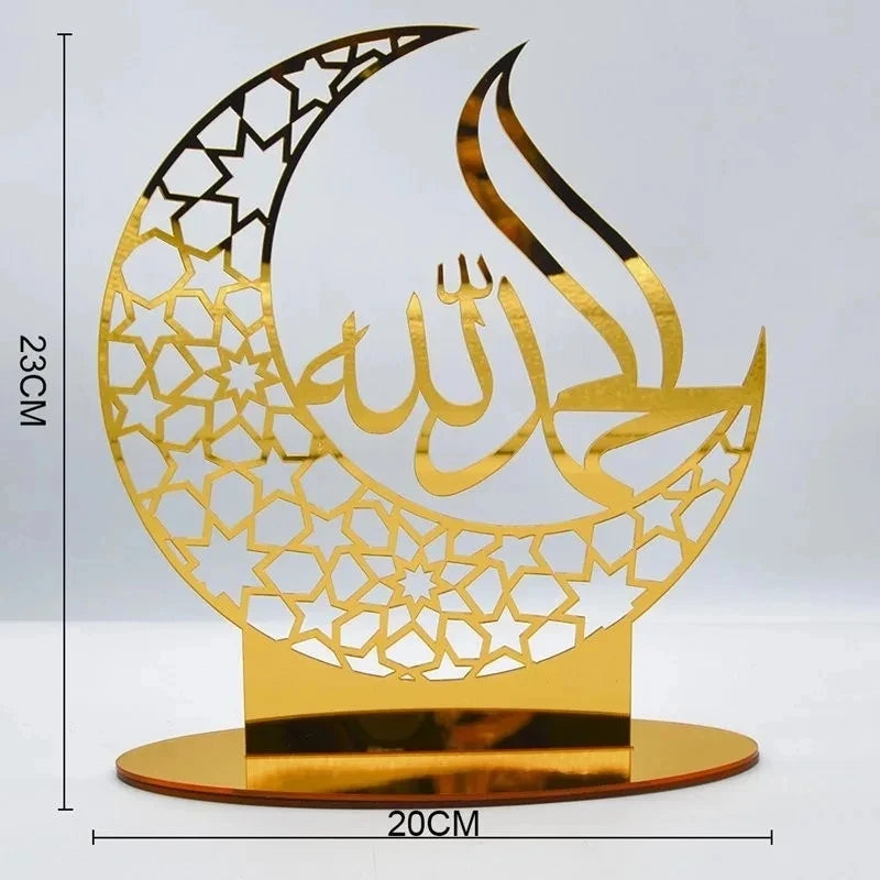 Ramadan Brickbord i Akryl – Centerpiece Fat för Eid Mubarak