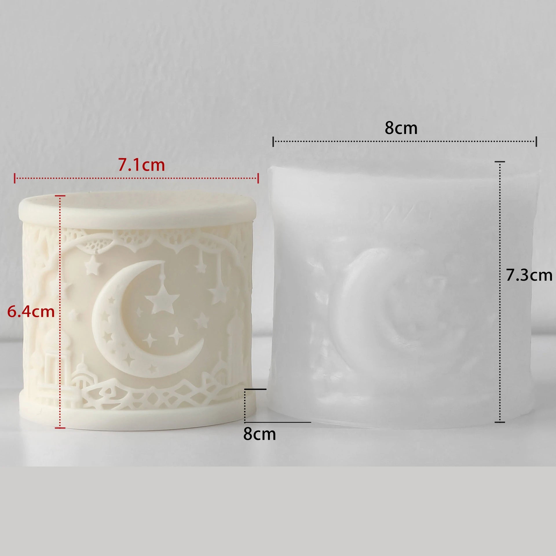 Star & Moon Silicone Mold – DIY Aromatherapy Candle Mold för Heminredning & Hantverk