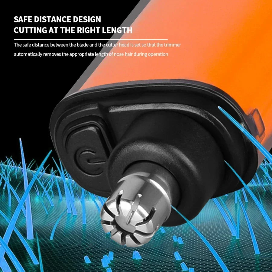 2-in-1 Elektrisk Näshårstrimmer & Öronhårstrimmer – Smärtfri, Uppladdningsbar & Portabel