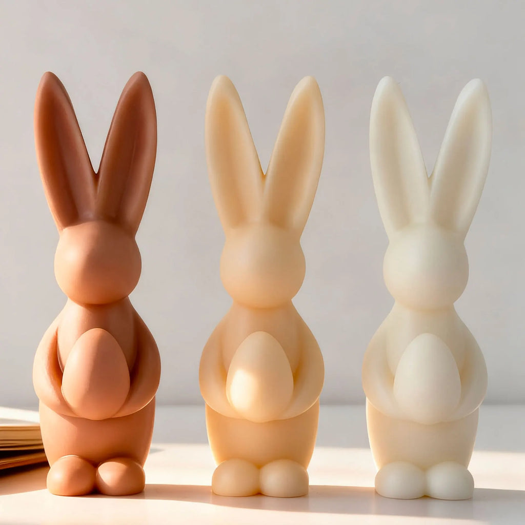 DIY Easter Bunny Egg Silicone Mold – Högkvalitativ Silikonform för Ljusstöpning, Resin, Tvål & Choklad