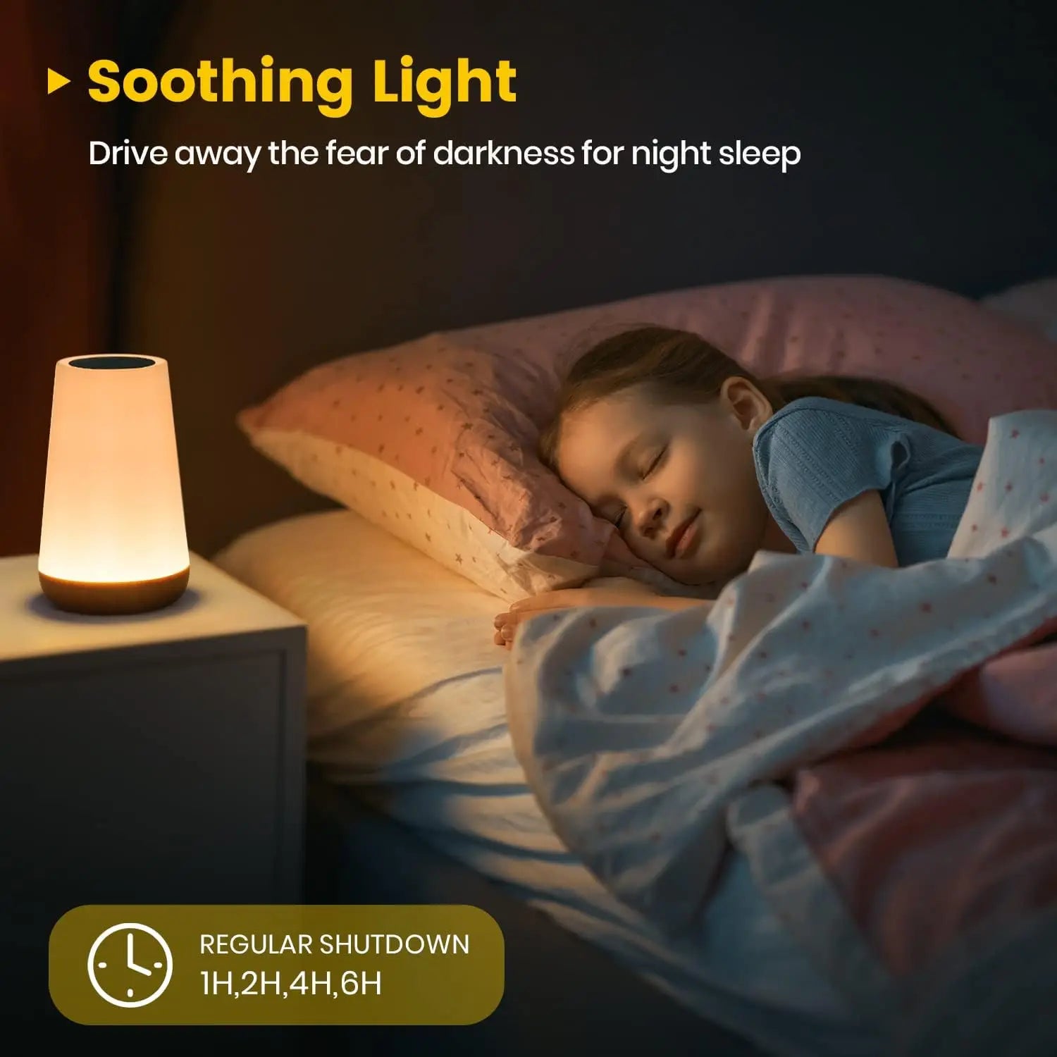 RGB Nattlampa med Färgbyte – 13 Färger, Touch & Fjärrkontroll, USB-Uppladdningsbar