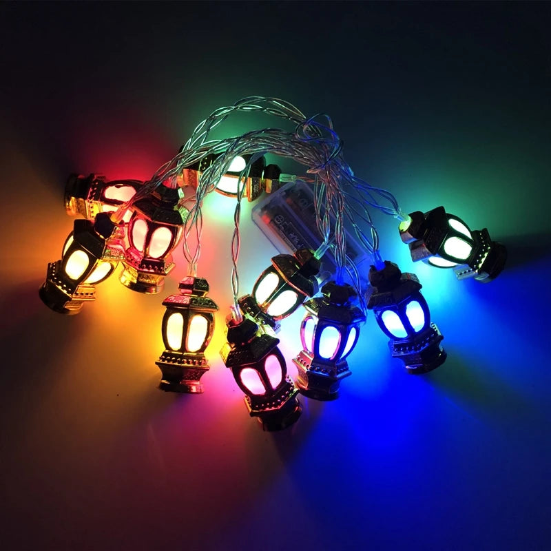 LED-slingor Måne och Stjärna – Eid Mubarak & Ramadan Dekoration